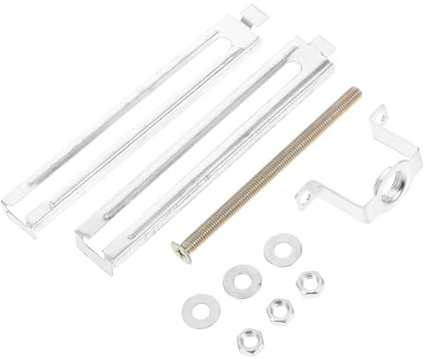 Support Plafonnier en Fer Argenté, Installation Facile, Angle Réglable | Plaque de Montage pour Luminaire, Fixation Sûre, Design Moderne, pour Ligne Lumineuse Suspendre
