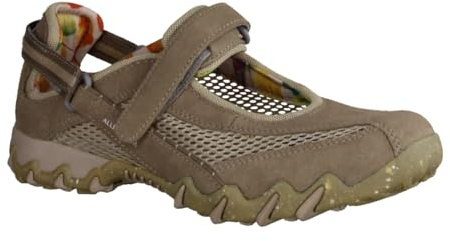 Allrounder Sneaker NIRO 44/12, Velourleder mit offenem Mesh, Beige, Fußbett zum Wechseln Beige Gr. 43