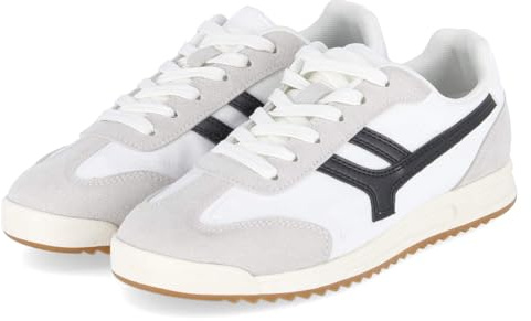 BULLBOXER 6FF1310101 1100 Damen Sneaker Low Synthetik, Leder & Textil in Weiss - Gr. 38