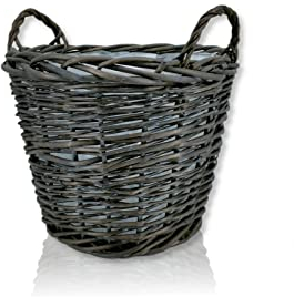 DECOLINE Weiden Pflanzkorb mit Henkeln und Einsatz M - Ø 40cm