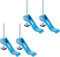 POWERTEC 71501 Aluminum Cam Clamp for Woodworking, 1/4”-20 Threaded Insert - 4PK