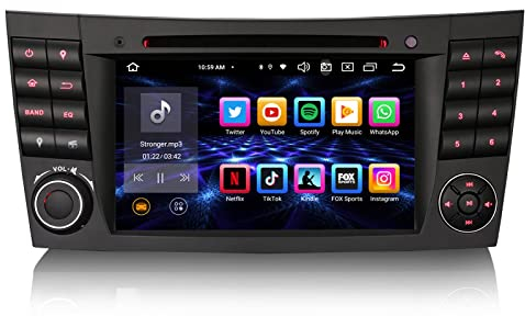 [4G+64G] 8 Kern Android 13 Autoradio Navi für Mercedes Benz CLS-Klasse C219 E-Klasse W211 Carplay Android Auto Bluetooth WiFi SWC A2DP DAB+DVB-T2