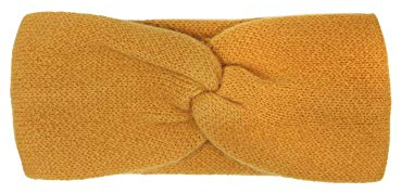 Zwillingsherz Stirnband aus 100% Kaschmir - Hochwertiges Grobstrick-Kopfband im Uni für Damen Frauen Mädchen - Wolle - Ohrenschutz - Haarband - warm und weich für Frühjahr Herbst Winter