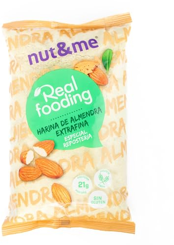 Harina de almendras 1 KG nut&me | 100% almendra | Extrafina | Sin Gluten | Keto | Repostería | Sin azúcar| Sin conservantes ni aditivos | Alto en proteínas
