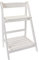 Spetebo Estantería para flores en color blanco con 2 baldas, escalera para plantas, banco para flores, soporte para flores