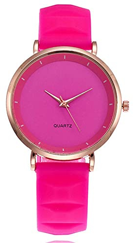 Ainiyo Damen Armbanduhr - Elegante Minimalistische Mode mit Armband Zifferblatt - Damen Quarzuhr Geschenkuhr - Mädchenuhr - Damenuhr Pink
