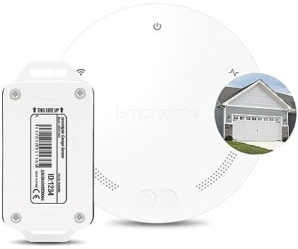 ismartgate Mini Smart Garage Door Opener Remote, APP Control, Compatible with Amazon Alexa, Google Assistant, IFTTT, Compatible with All Garage Openers. Wireless Sensor Included.