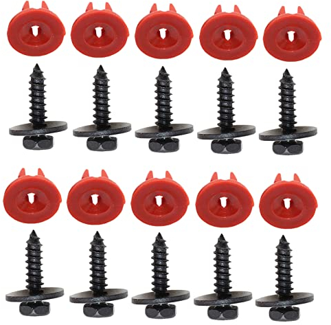 20 x Unterseite Schild Befestigungen Motor Undertray Cover Clips kompatibel mit Ford Focus
