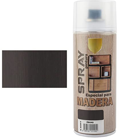 Barniz Spray Especial para Madera - Acabado Madera Ébano 400ml