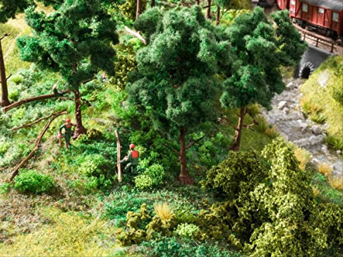 NOCH Baumfällarbeiten Sound-Szene, realistische Motorsägen Geräusche mit 6 Waldarbeitern in N-Spur handkoloriert und mikro-Sound für Diorama
