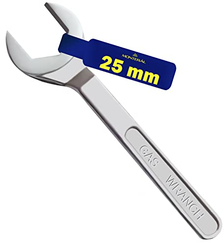 MONTERAL Gas Wrench 25 mm Spanner Designed for Connecting The Regulator to The Gas Bottle - Warranty 10 Years