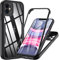 Funda Para iPhone 11, 360 Grados Antichoque Protección Carcasa iPhone 11 6,1 Fundas iPhone 11 con Protector de Camara Antigolpes Bumper iPhone 11 apple Case (Negro)