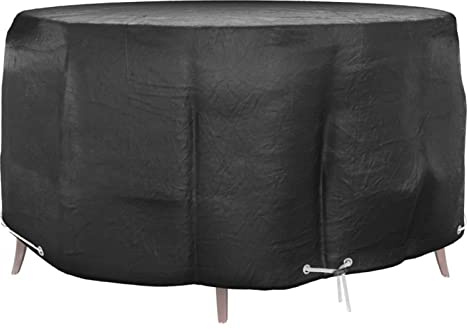 Yolola Gartenmöbel-Abdeckung Wasserdicht Ø 230 x 90 cm Schutzhüllen Für Gartenmöbel Schutzhülle Gartenmöbel Winterfest,Plane Für Gartenmöbel Wasserdicht,für Gartentisch-Sitzgruppe Rund