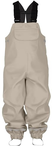 LOVRAIN Waterproof Dungarees for Kids Children Toddlers Windproof Rain Trousers Water-Resistant Overalls 1-9 Years