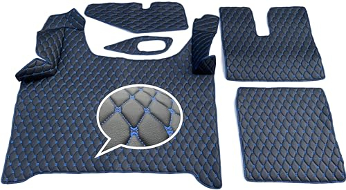 Fußmatten, Automatten LKW Man TGX Automatikgetriebe 2020+ (Schwarz-Blau)