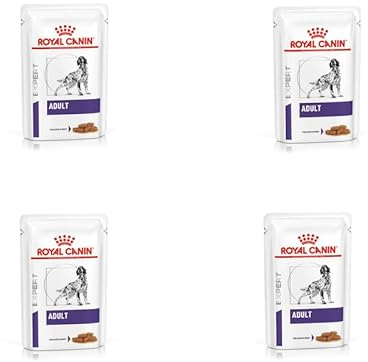 Royal Canin Expert Adult | 4er Pack | 4 x 12 x 100 g | Alleinfuttermittel für ausgewachsene Hunde | Zum Erhalt des Idealgewichts | Zur Unterstützung der Gesundheit bei Hunden