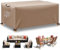 WUAYAMI Gartenmöbel Abdeckung wasserdichte Abdeckplane Gartenmöbel Winddicht Anti-UV Schwerlast 420D -Oxford Gewebe für Sitzgruppe Gartentische Terrassenmöbel Khaki, 242x162x100