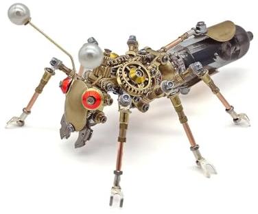 Generic 3D Metall Insekt Puzzle Modellbausatz, 300 Teile Steampunk Stereo Gyne Modell Puzzle Set, 3D Laserschnitt Modell Spielzeug für Erwachsene Kinder