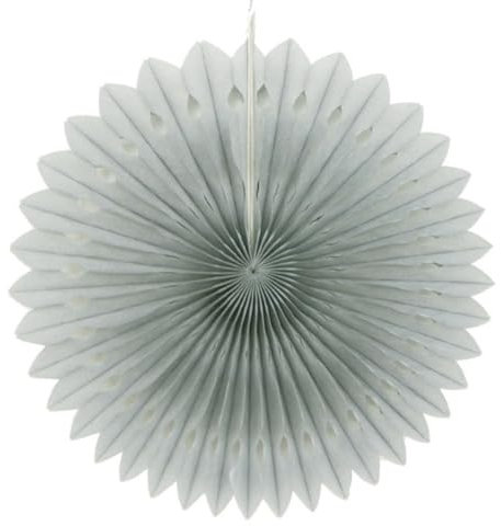 Whakano 10 Stück Papier Fächer Dekoration,Pompoms Tissue Blumen,Papierblumen Zum Aufhängen,Party Geburtstag Hochzeit Babyparty Abschlussball Graduierung Classroom Garland Dekoration,Grau,25cm