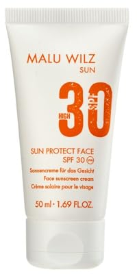 Malu Wilz Sun Protect Face I Sonnencreme Gesicht SPF 30 I 50 ml I Sehr schnell einziehender, feuchtigkeitsspendender Sonnenschutz I Für alle Hauttypen I vegan