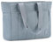 VASCHY Cabas Femme, Léger Sac à Main Matelassé Femmes 15,6 Pouces Sacoche Ordinateur Grande Capacité Sac de Cours avec Fermeture Éclair pour Travail/École/Voyage/Achats Bleu