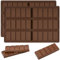 YXHZVON Molde Chocolate de Silicona para 6 Pizarras, 2 Pcs Accesorios para Barra de Chocolate para Decoración de Pasteles y Chocolate Negro, Molde Chocolate