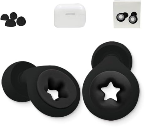 BDEPSTR Tappi Orecchie Dormire tappi per orecchie antirumore, Tappi Orecchie per dormire Dispositivi di protezione dell’udito morbidi e riutilizzabili in silicone 4 inserti auricolari