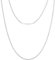 KRKC Herren Halskette, 2mm Silber Farbe Edelstahl Panzerkette Cuban Chain, Nickel-frei Dünne Silberkette für Männer Länge 45-66cm(55.9, 2mm-Edelstahl)