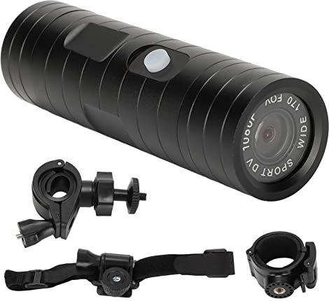 Fotocamere per Casco, 1080P Full HD, Microfono Integrato, Batteria a Lunga Durata, Fotocamera per Sport in Bici, Obiettivo da 800 MP per Bici