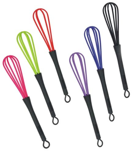 Alipis 6 Piezas de peluquería hand blender licuadora de mano Batidor de plástico para teñir batidor de mano globos metalicos batidor de agitador de globos mezclador de salón