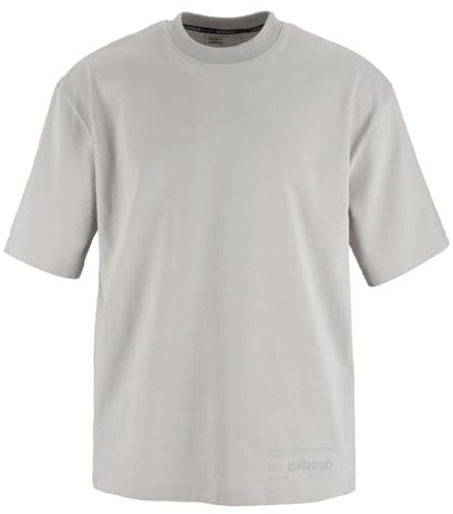Spitzbub T-Shirt Shirt Kurzarm Oversize Shirt Herren Shirt in Grau