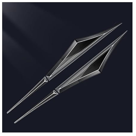 LBWAGQW Auto Emblem Aufkleber, für Lexus UX Electric 2020 2021 Buchstaben Emblem Aufkleber Heckklappe Abzeichen Dekor 3D Auto Styling zubehör,F