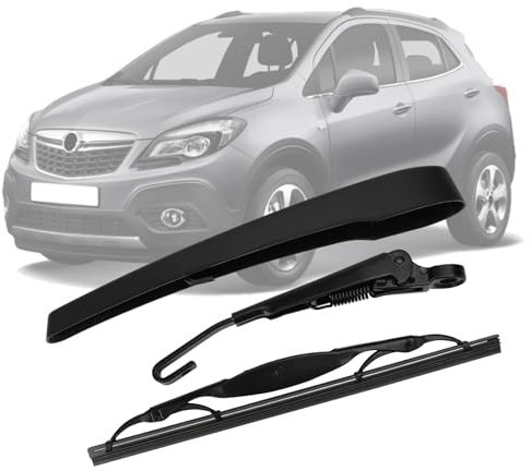 Limpiaparabrisas Trasero de Coche Compatible con O-pel/Vauxhall Mokka/Mokka X J13 2012-2019, Juego de Brazo y Hoja de Kit de limpiaparabrisas Trasero de Coche Impermeable