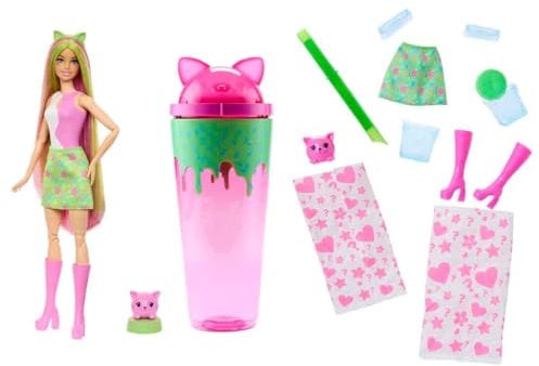 Barbie Pop Reveal Shake Series JCN85 - Pink Cat Jcn88