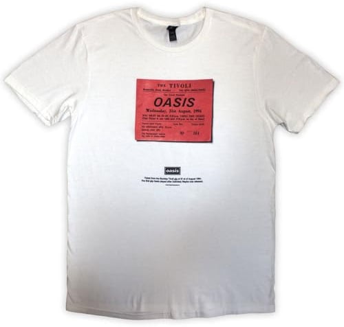 Rock Off officially licensed products Oasis Definitely Maybe Ticket Stub T Shirt