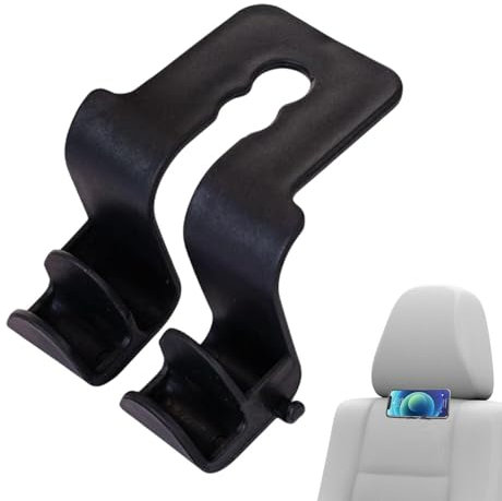 Bomefoi Car Hook for the Oberote, Car Seat Headrests - Car Seat Back Clothing, Multifunctional Back Seat Bag Holder, Car Double Hooks Organiser for Women Purse Coat
