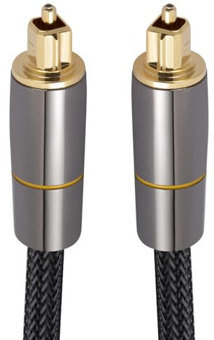 Câble optique pour les haut-parleurs, téléviseur audio optique, Câble audio optique polyvalent pour barre de son, Cordon de sortie du signal, accessoires TV résistants à l'usure pour le cinéma domesti