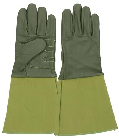 Rivanto® Gartenhandschuhe mit Stulpe Universal Größe robuster Handschuh für Gärtner