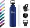 Gourde Isotherme 750ml, Bouteille Isotherme en Acier Inoxydable, Gourde Inox avec Paille, Bouteille d'eau sans BPA, Gourde Reutilisable pour l'École, Bureau, Extérieur, Camping, Yoga, Alpinisme