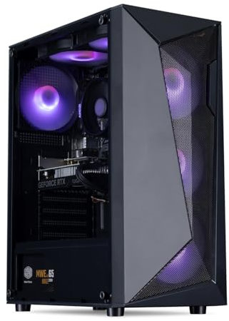 HORIZON Gaming PC Tower | AMD Ryzen 5 5500 | NVIDIA RTX 3050 8GB | 16GB 3200Mhz RAM | 1TB NVMe SSD | 650W 80+ PSU | CiT Carisma ARGB Black Gaming PC Case | VR Ready | WiFi | Windows 11