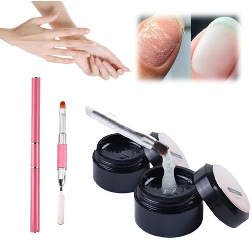 Nail Repair Gel, Repair Kit for Natural Nails, Fingernail Repair Crack, Nail Plaster for Torn, Instant Nail Repair (2 Pieces)