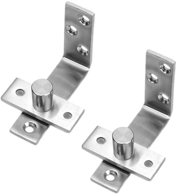 Robustes Edelstahl-Scharnier-Set, doppelte Sprungfeder, einfache Installation für Türen, Schwingtüren