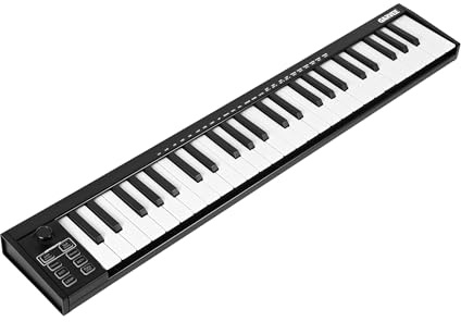 25-Key MIDI Keyboard Controller, Compact USB/DAW Integrated Keyboard with 8 Drum Pads, 8 Knobs & OLED Display. Ideal for Musi8 Drum Pads, 8 Knobs & OLED Display, Compact, Perfect for Music Production