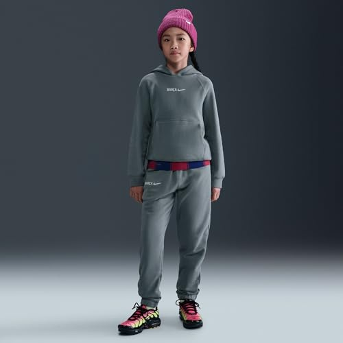 Fc Barcelona Air Nike Football-Hoodie Für Ältere Kinder, Smoke Grey/Lt Smoke Grey, HM3662-084, S