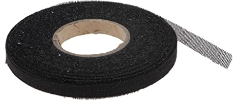 F Fityle 54 Yards Saumband Bügelband Saumfix einseitig haftend Fixierband zum Säumen und Ausbessern von Hosen, Röcken, Vorhängen, Schwarz