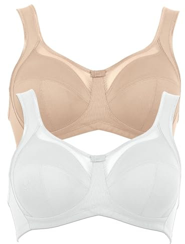 Anita 2er Sparpack Komfort BH Clara 5459 Gr. 95D in 1xhaut 1xweiß