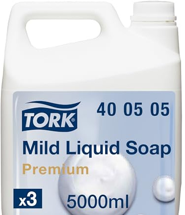 Tork Mild Duftende Hand Flüssigseife Hellgelb, dermatologisch getestet, 3 × 5.000 ml, 400505