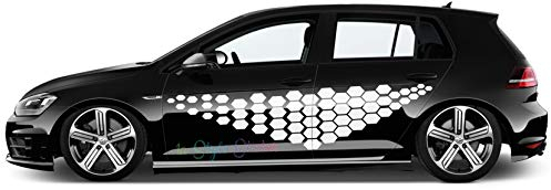Auto Aufkleber Seitenaufkleber Decor Auto Motorhaube Motive Camo Style Waben Rauten Aufkleber Tuning Sticker