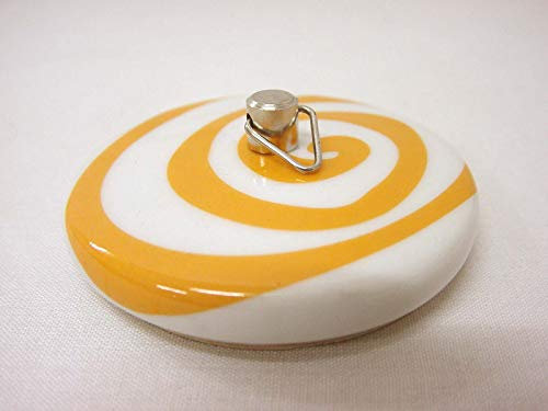 TAPON BAÑERA Lavabo BIDE Fregadero Standard Porcelana SIMBOLO Espiral Naranja