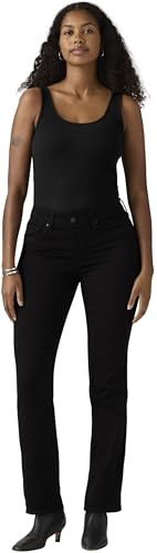 Levi's Femme 314 Shaping Straight Jeans, Soft Black, 31W / 30L